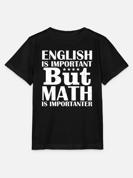 Englische Mathematik - Stanley/Stella Kinder T-Shirt MINI CREATOR - Schwarz