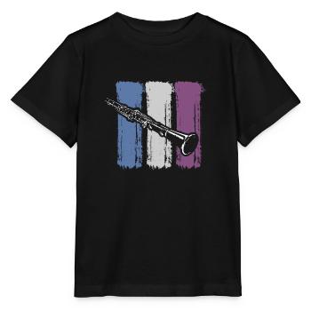 klarinette - Stanley/Stella Kinder T-Shirt MINI CREATOR  - Schwarz - Vorne - Mikhail (115cm)