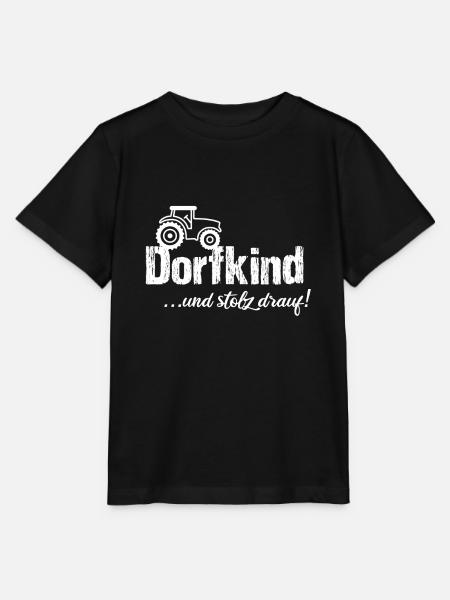 Dorfkind Spruch Heimatliebe Dorf Geschenkidee - Stanley/Stella Kinder T-Shirt MINI CREATOR - Schwarz
