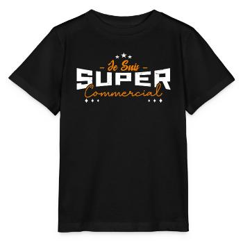 Super commercial - T-shirt bio MINI CREATOR Stanley/Stella Enfant - noir - Devant - Mikhail (115cm)
