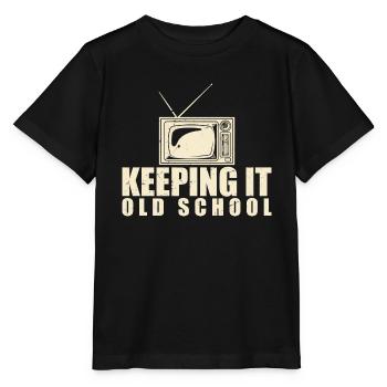 Keeping It Old School - T-shirt bio MINI CREATOR Stanley/Stella Enfant - noir - Devant - Mikhail (115cm)
