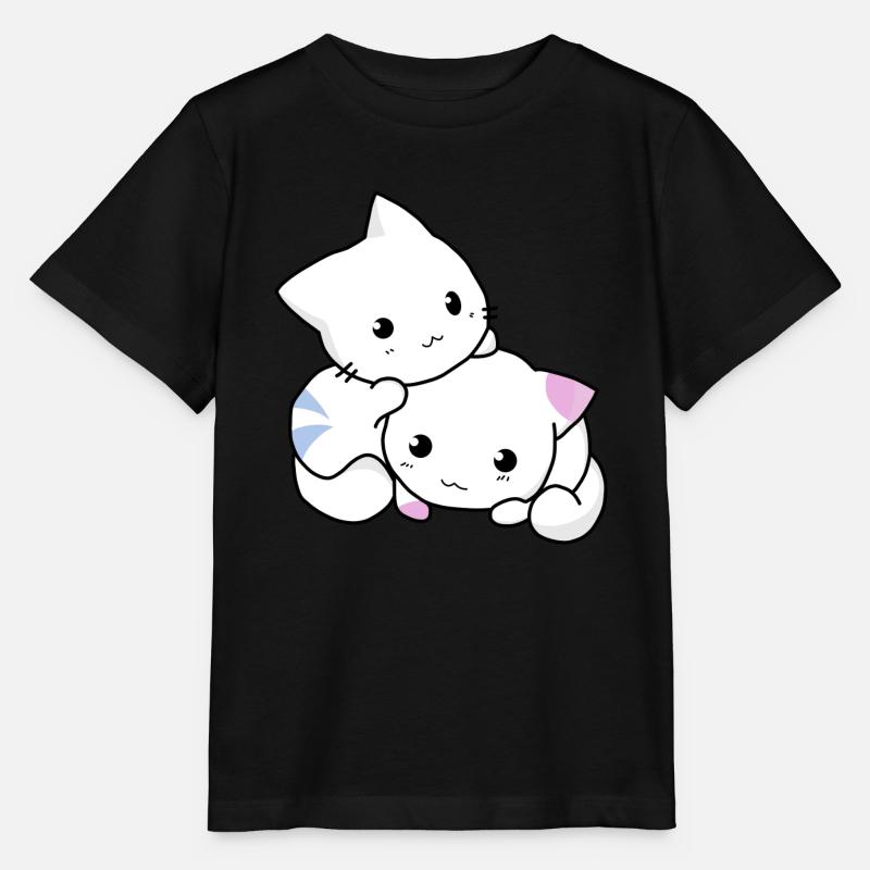 chat, chaton, mignon - T-shirt bio MINI CREATOR Stanley/Stella Enfant - noir