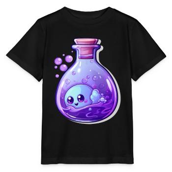 Cute Kawaii Potion - Stanley/Stella MINI CREATOR Kids’ T-Shirt - black - Front - Mikhail (115cm)