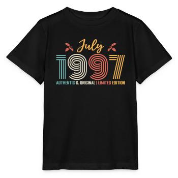 July 1997 Birthday July 1997 July - Stanley/Stella MINI CREATOR Kids’ T-Shirt - black - Front - Mikhail (115cm)