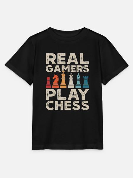 Schach Schachspieler Schachfiguren Schachmatt - Stanley/Stella Kinder T-Shirt MINI CREATOR - Schwarz