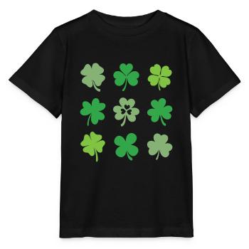 Trèfles et trèfles - T-shirt bio MINI CREATOR Stanley/Stella Enfant - noir - Devant - Mikhail (115cm)