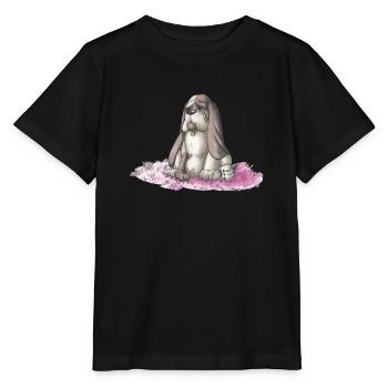 basset - T-shirt bio MINI CREATOR Stanley/Stella Enfant - noir - Devant - Mikhail (115cm)