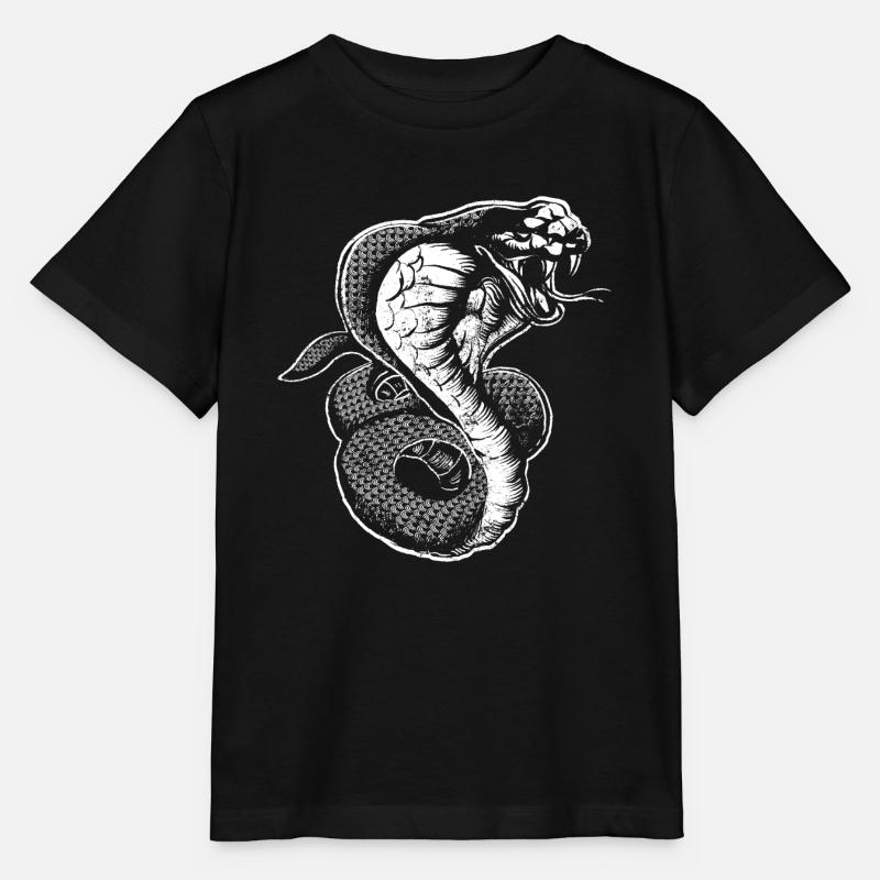 Kobra - Stanley/Stella Kinder T-Shirt MINI CREATOR  - Schwarz
