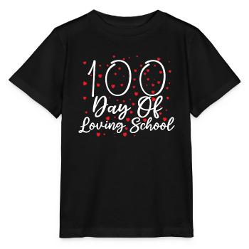 100 Days of Loving School| 100 school days - Stanley/Stella MINI CREATOR Kids’ T-Shirt - black - Front - Mikhail (115cm)