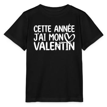 Copain Magnifique Humour Couple mon copain amour - T-shirt bio MINI CREATOR Stanley/Stella Enfant - noir - Devant - Mikhail (115cm)