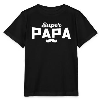 Super Daddy Daddy Geschenk Papa - Stanley/Stella Kinder T-Shirt MINI CREATOR  - Schwarz - Vorne - Mikhail (115cm)