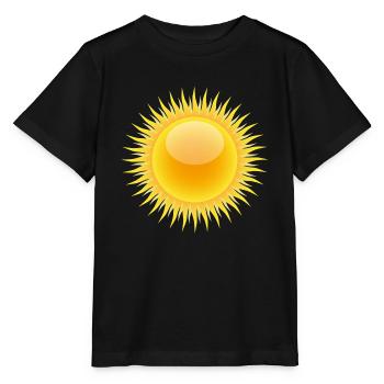 rainbow sun clouds weather rainbow sun cloud50 - Stanley/Stella MINI CREATOR Kids’ T-Shirt - black - Front - Mikhail (115cm)