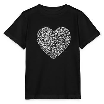 Diamanten Herz - Stanley/Stella Kinder T-Shirt MINI CREATOR  - Schwarz - Vorne - Mikhail (115cm)