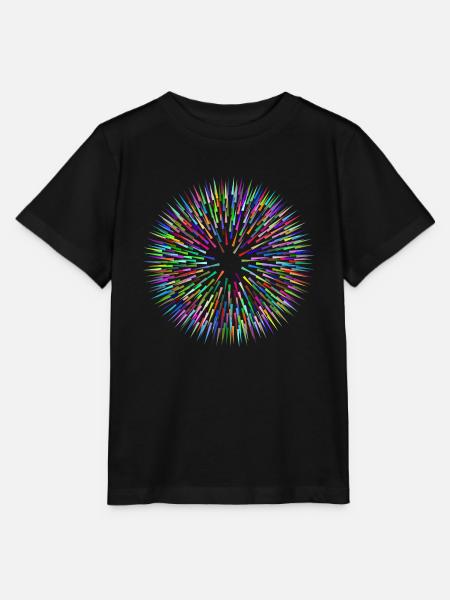 Bunte Nadeln abstrakt - Stanley/Stella Kinder T-Shirt MINI CREATOR  - Schwarz