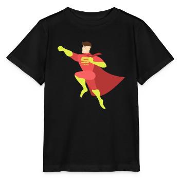 Superpapa als Geschenk - Stanley/Stella Kinder T-Shirt MINI CREATOR  - Schwarz - Vorne - Mikhail (115cm)