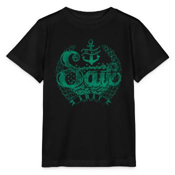 Segel weg2 - Stanley/Stella Kinder T-Shirt MINI CREATOR  - Schwarz - Vorne - Mikhail (115cm)