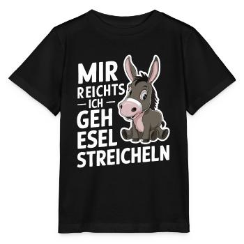 Donkey Donkey Mule Muli - Stanley/Stella MINI CREATOR Kids’ T-Shirt - black - Front - Mikhail (115cm)
