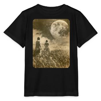 Suivez la Lune - T-shirt bio MINI CREATOR Stanley/Stella Enfant - noir - Devant - Mikhail (115cm)