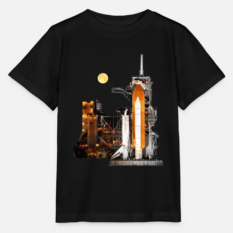 Rakete - Stanley/Stella Kinder T-Shirt MINI CREATOR  - Schwarz