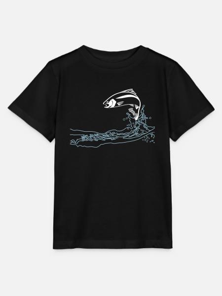 springende Forelle - Stanley/Stella T-shirt MINI CREATOR til børn - sort