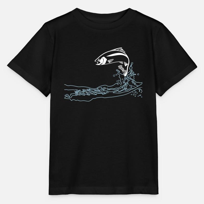 la truite sauter - T-shirt bio MINI CREATOR Stanley/Stella Enfant - noir