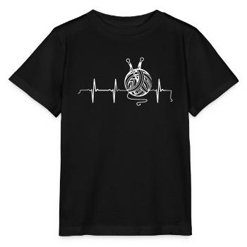 Heartbeat Knitting - T-shirt bio MINI CREATOR Stanley/Stella Enfant - noir - Devant - Mikhail (115cm)