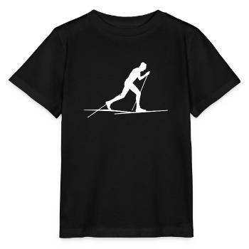 Pistes de ski de fond de ski de fond - T-shirt bio MINI CREATOR Stanley/Stella Enfant - noir - Devant - Mikhail (115cm)