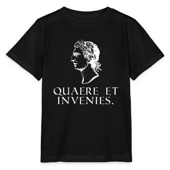 recherchez et vous trouverez du latin blanc - T-shirt bio MINI CREATOR Stanley/Stella Enfant - noir - Devant - Mikhail (115cm)