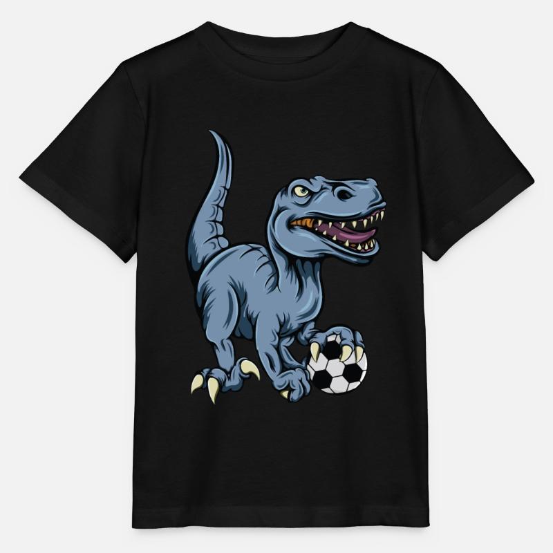 T-Rex Dinosaurier Trex Dino Football - Stanley/Stella Kinder T-Shirt MINI CREATOR  - Schwarz