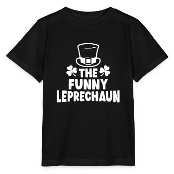 The Funny Leprechaun - Stanley/Stella MINI CREATOR Kids’ T-Shirt - black - Front - Mikhail (115cm)