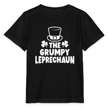 The Grumpy Leprechaun - Stanley/Stella MINI CREATOR Kids’ T-Shirt - black - Front - Mikhail (115cm)