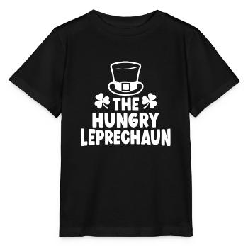 The Hungry Leprechaun - Stanley/Stella MINI CREATOR Kids’ T-Shirt - black - Front - Mikhail (115cm)