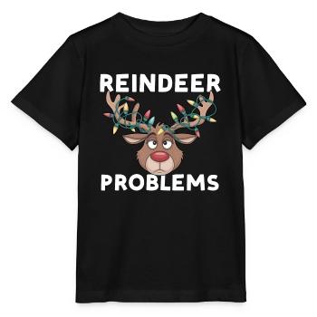 Reindeer Problems - Stanley/Stella Kinder T-Shirt MINI CREATOR  - Schwarz - Vorne - Mikhail (115cm)