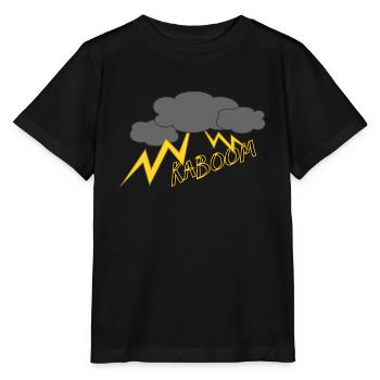boom,kaboom,gewitter,wetter - Stanley/Stella Kinder T-Shirt MINI CREATOR  - Schwarz - Vorne - Mikhail (115cm)
