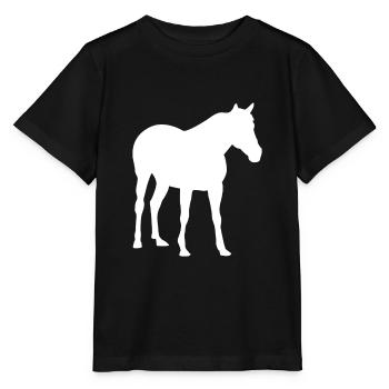 Cheval chevaux chevaux - T-shirt bio MINI CREATOR Stanley/Stella Enfant - noir - Devant - Mikhail (115cm)