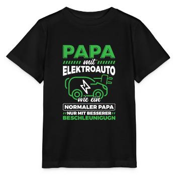Elektroauto Auto E-Auto - Stanley/Stella Kinder T-Shirt MINI CREATOR  - Schwarz - Vorne - Mikhail (115cm)
