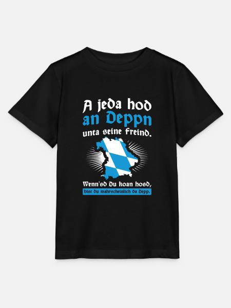 Bayern Dahoam Boarisch - Stanley/Stella Kinder T-Shirt MINI CREATOR - Schwarz