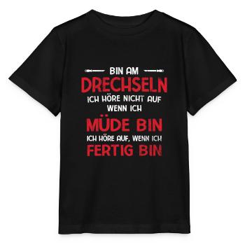 Drechseln Drehen - Stanley/Stella Kinder T-Shirt MINI CREATOR  - Schwarz - Vorne - Mikhail (115cm)