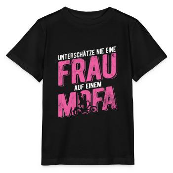 Mofa Geschenk - Stanley/Stella Kinder T-Shirt MINI CREATOR  - Schwarz - Vorne - Mikhail (115cm)