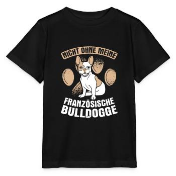 Bouledogue français Bouledogues français - T-shirt bio MINI CREATOR Stanley/Stella Enfant - noir - Devant - Mikhail (115cm)