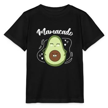 Mamacado Mutter Avocado - Stanley/Stella Kinder T-Shirt MINI CREATOR  - Schwarz - Vorne - Mikhail (115cm)