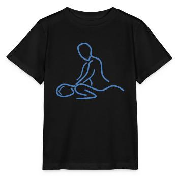 premier massage de premiers soins thérapie aide therapie1 - T-shirt bio MINI CREATOR Stanley/Stella Enfant - noir - Devant - Mikhail (115cm)
