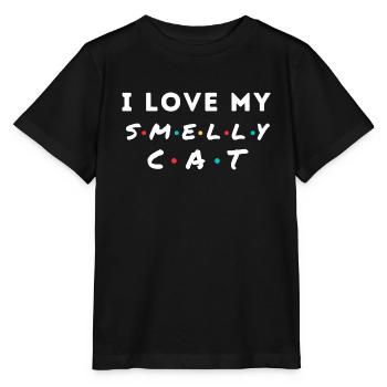 Ich liebe meine Katze lustige Katzenbesitzer Geschenkidee - Stanley/Stella Kinder T-Shirt MINI CREATOR  - Schwarz - Vorne - Mikhail (115cm)