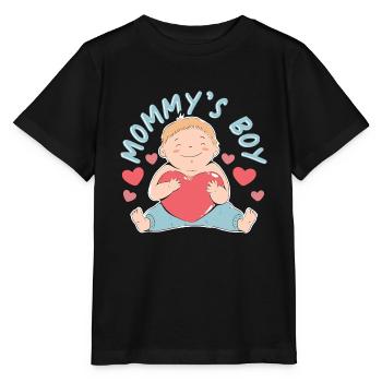 Mommys Boy - Stanley/Stella Kinder T-Shirt MINI CREATOR  - Schwarz - Vorne - Mikhail (115cm)