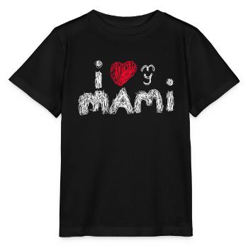 i love my mami for dark shirts - Stanley/Stella Kinder T-Shirt MINI CREATOR  - Schwarz - Vorne - Mikhail (115cm)