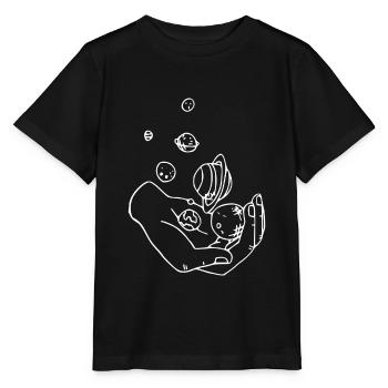 Univers de la main - T-shirt bio MINI CREATOR Stanley/Stella Enfant - noir - Devant - Mikhail (115cm)