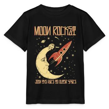 Moon Rocket Vintage - T-shirt bio MINI CREATOR Stanley/Stella Enfant - noir - Devant - Mikhail (115cm)