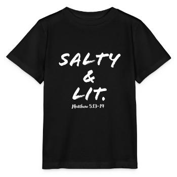 Jesus, Jesus, Jesus Christian Christian Christian - Stanley/Stella MINI CREATOR Kids’ T-Shirt - black - Front - Mikhail (115cm)
