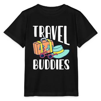 Travel buddy travel companions Travel - Stanley/Stella MINI CREATOR Kids’ T-Shirt - black - Front - Mikhail (115cm)