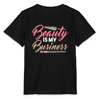 Beauté est mon entreprise esthéticienne - T-shirt bio MINI CREATOR Stanley/Stella Enfant - noir - Devant - Mikhail (115cm)